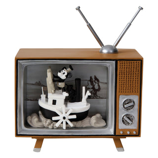 Precious Moments Disney Showcase: Steamboat Willie Musical Shadow Box Figurine