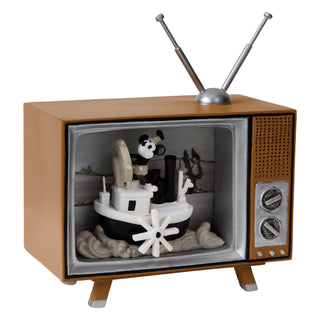 Precious Moments Disney Showcase: Steamboat Willie Musical Shadow Box Figurine sparkle-castle