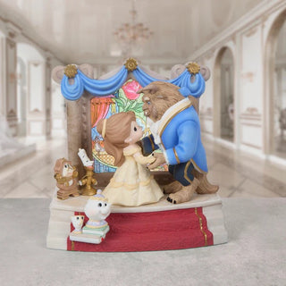 Precious Moments Disney Showcase: Beauty and the Beast Limited Edition Figurine sparkle-castle