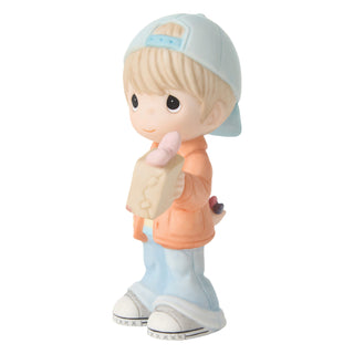 Precious Moments: Boy With Mother's Day Present Figurine sparkle-castle