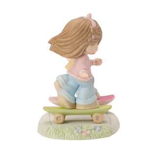 Precious Moments: Sisters Skateboarding Double Figurine sparkle-castle