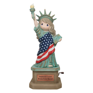 Precious Moments: Limited Edition Statue Of Liberty Musical Figurine sparkle-castle