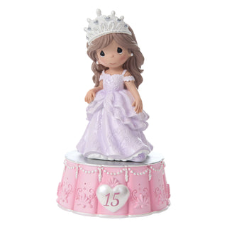 Precious Moments: Quinceañera Girl Musical Figurine sparkle-castle