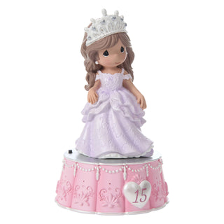 Precious Moments: Quinceañera Girl Musical Figurine sparkle-castle