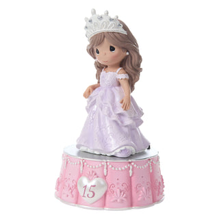Precious Moments: Quinceañera Girl Musical Figurine sparkle-castle