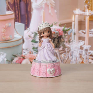 Precious Moments: Quinceañera Girl Musical Figurine sparkle-castle