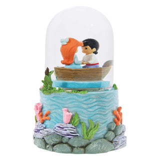 Precious Moments Disney Showcase: Ariel and Eric Rotating Musical Snow Globe sparkle-castle