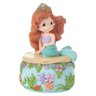 Precious Moments Disney Showcase: Ariel Trinket Box sparkle-castle