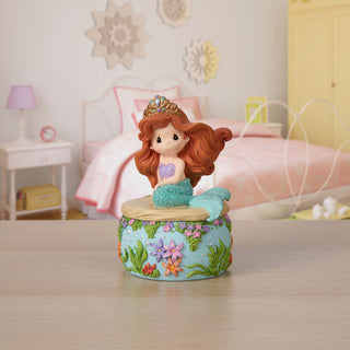 Precious Moments Disney Showcase: Ariel Trinket Box sparkle-castle
