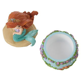 Precious Moments Disney Showcase: Ariel Trinket Box sparkle-castle