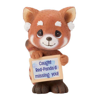 Precious Moments: Red Panda w Sign Mini Fig Figurine