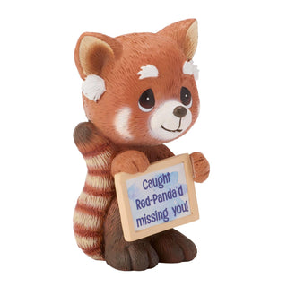 Precious Moments: Red Panda w Sign Mini Fig Figurine