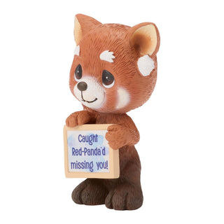 Precious Moments: Red Panda w Sign Mini Fig Figurine