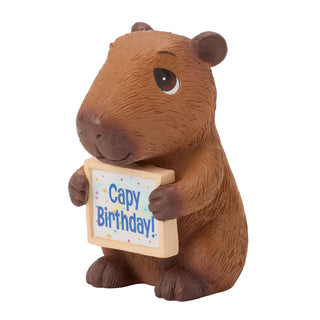 Precious Moments: Capybara w Sign MIni Figurine