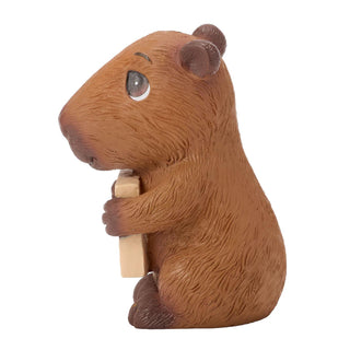 Precious Moments: Capybara w Sign MIni Figurine