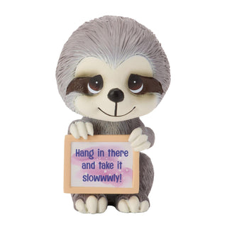 Precious Moments: Sloth w Sign Miniature Figurine