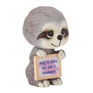 Precious Moments: Sloth w Sign Miniature Figurine