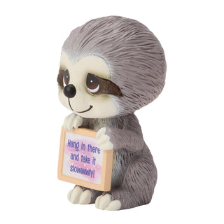 Precious Moments: Sloth w Sign Miniature Figurine