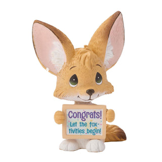Precious Moments: Fennec Fox w Sign Mini Fig Figurine