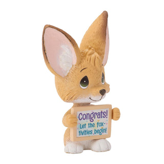 Precious Moments: Fennec Fox w Sign Mini Fig Figurine