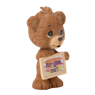 Precious Moments: Bear w Sign Miniature Figurine