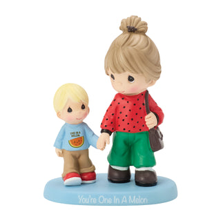 Precious Moments: Grandma with Grandson Watermelon Figurine sparkle-castle