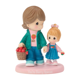 Precious Moments: Grandma with Granddaughter Strawberry Figurine sparkle-castle