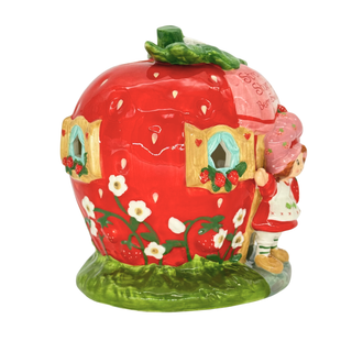 Blue Sky Clayworks: Strawberry Shortcake Berry Sweet Cottage Candle House sparkle-castle