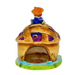 Blue Sky Clayworks: Strawberry Shortcake Huckleberry Pie's Berry Lazy Cabin Candle House sparkle-castle