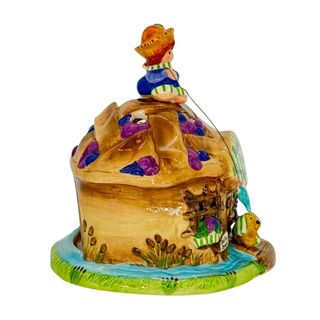Blue Sky Clayworks: Strawberry Shortcake Huckleberry Pie's Berry Lazy Cabin Candle House sparkle-castle