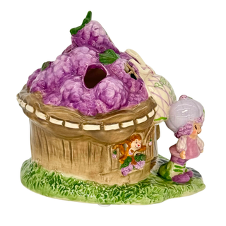 Blue Sky Clayworks: Strawberry Shortcake Raspberry Tart's Berry Sweet Hideaway Candle House sparkle-castle