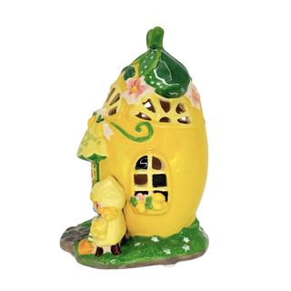 Blue Sky Clayworks: Strawberry Shortcake Lemon Meringue's Lovely Little Cottage Candle House sparkle-castle