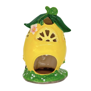 Blue Sky Clayworks: Strawberry Shortcake Lemon Meringue's Lovely Little Cottage Candle House sparkle-castle