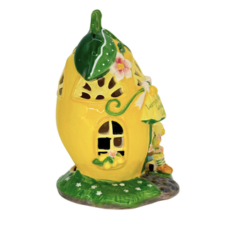 Blue Sky Clayworks: Strawberry Shortcake Lemon Meringue's Lovely Little Cottage Candle House sparkle-castle