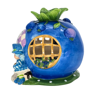 Blue Sky Clayworks: Strawberry Shortcake Blueberry Muffin's Sweet and Cozy Cottage Candle House sparkle-castle