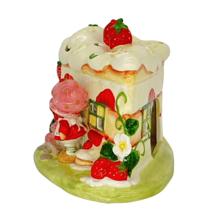 Blue Sky Clayworks: Strawberry Shortcake Inn Candle House sparkle-castle