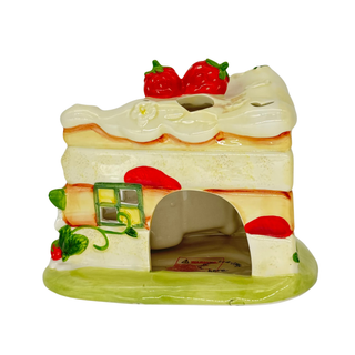 Blue Sky Clayworks: Strawberry Shortcake Inn Candle House sparkle-castle