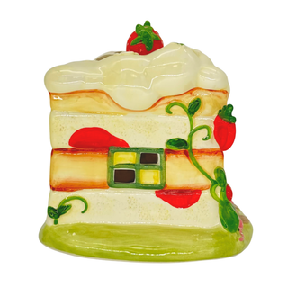 Blue Sky Clayworks: Strawberry Shortcake Inn Candle House sparkle-castle