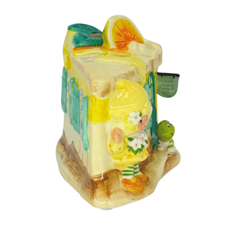 Blue Sky Clayworks: Strawberry Shortcake Lemon Pie Candle House sparkle-castle