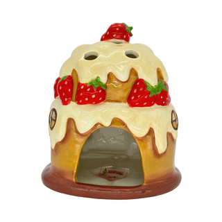 Blue Sky Clayworks: Strawberry Shortcake Treat Shop Candle House sparkle-castle