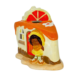 Blue Sky Clayworks: Strawberry Shortcake Orange Blossom Dessert Candle House sparkle-castle