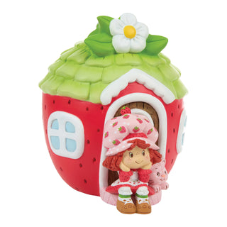 Precious Moments Strawberry Shortcake: Strawberry Shortcake Berry Bestie Bank sparkle-castle