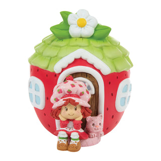 Precious Moments Strawberry Shortcake: Strawberry Shortcake Berry Bestie Bank sparkle-castle
