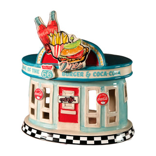 Blue Sky Clayworks: Coca-Cola Drive-In Diner Candle House sparkle-castle