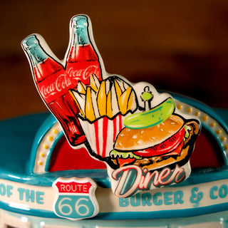Blue Sky Clayworks: Coca-Cola Drive-In Diner Candle House sparkle-castle