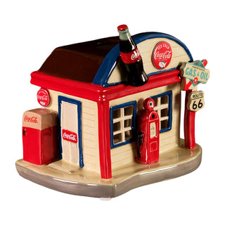 Blue Sky Clayworks: Coca-Cola Gas Station Candle House sparkle-castle
