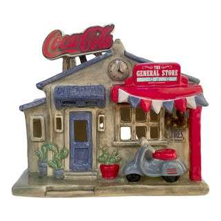 Blue Sky Clayworks: Coca-Cola General Store Candle House sparkle-castle