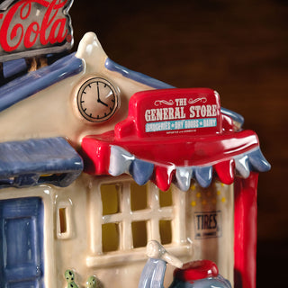 Blue Sky Clayworks: Coca-Cola General Store Candle House sparkle-castle