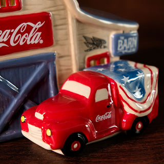 Blue Sky Clayworks: Coca-Cola Red Truck and Barn Candle House sparkle-castle