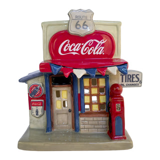 Blue Sky Clayworks: Coca-Cola Auto Garage Candle House sparkle-castle